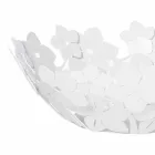 Mittstycke med blommor i lerjärn, vitt eller blått - Marken Viadurini