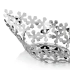 Silvermetalldesign mittpunkt med lyxiga blomsterdekorationer - Megghy Viadurini