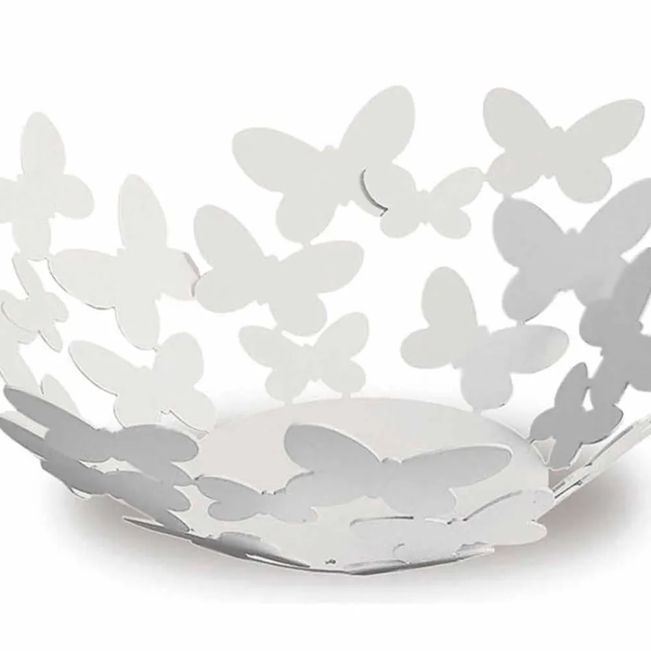 Vitt, beige eller elfenben järn design centerpiece gjord i Italien - Leiden Viadurini