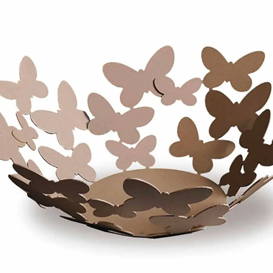 Vitt, beige eller elfenben järn design centerpiece gjord i Italien - Leiden Viadurini