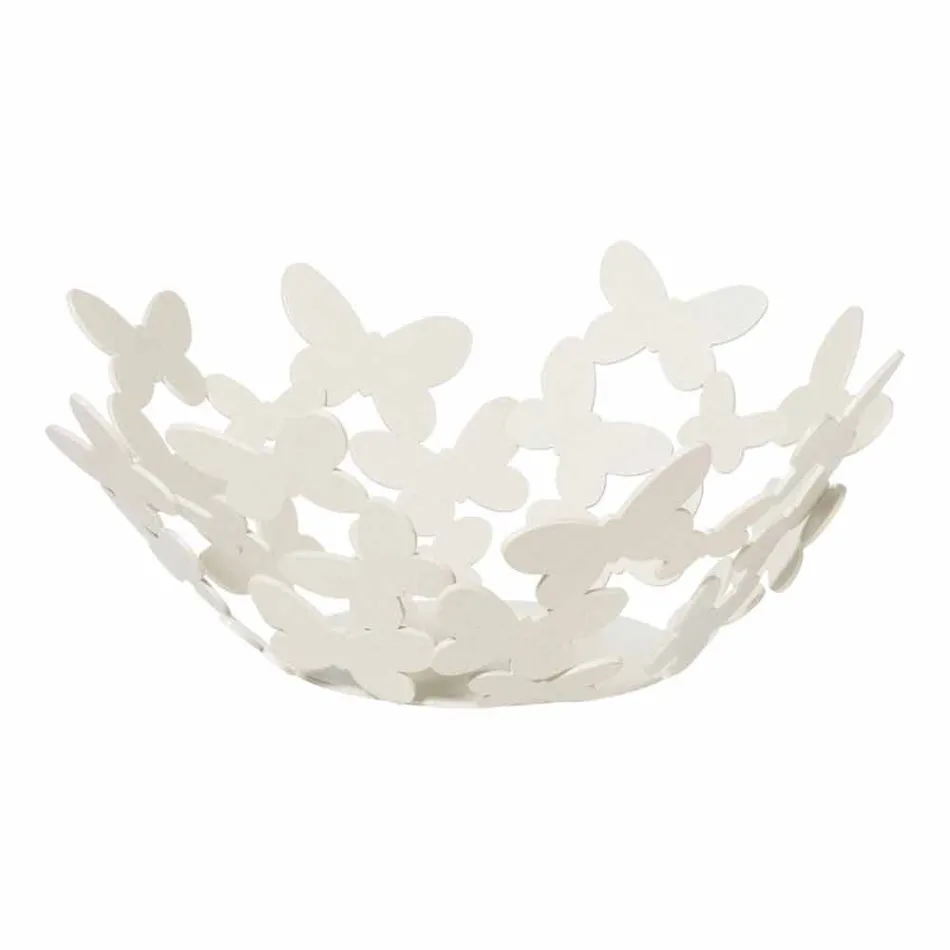 Vitt, beige eller elfenben järn design centerpiece gjord i Italien - Leiden Viadurini