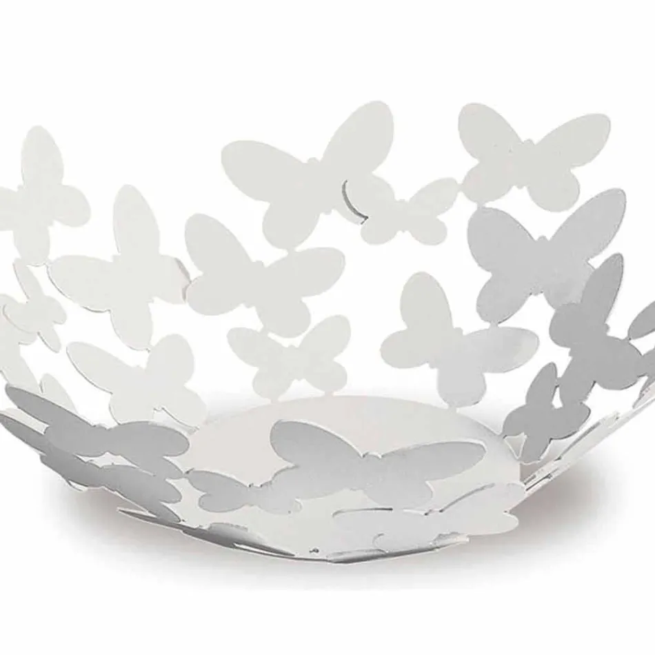 Vitt, beige eller elfenben järn design centerpiece gjord i Italien - Leiden Viadurini