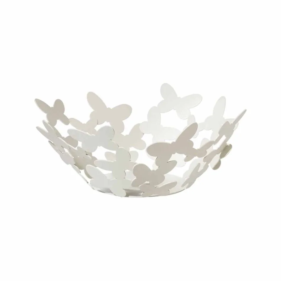 Vitt, beige eller elfenben järn design centerpiece gjord i Italien - Leiden Viadurini