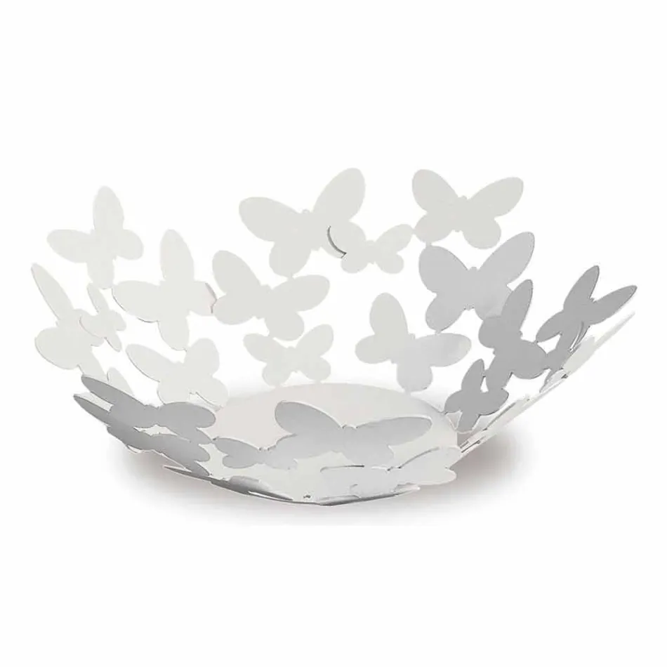 Vitt, beige eller elfenben järn design centerpiece gjord i Italien - Leiden Viadurini