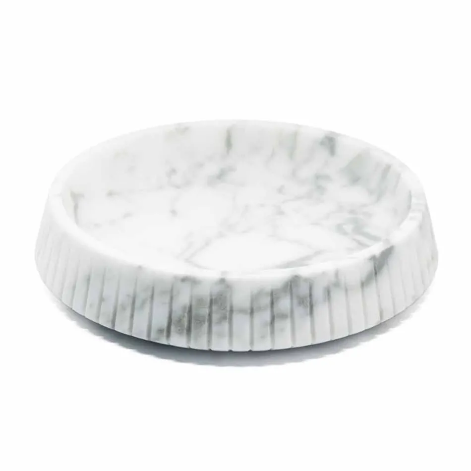 White Carrara Marble Design Centerpiece Made in Italy - Bryan Viadurini