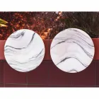 Mittpunkt i Brezza della Versilia marmor och metall tillverkad i Italien - Amabile Viadurini