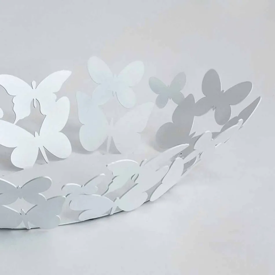 Modernt ovalt mittstycke i vitt eller beige järn tillverkat i Italien - Leiden Viadurini