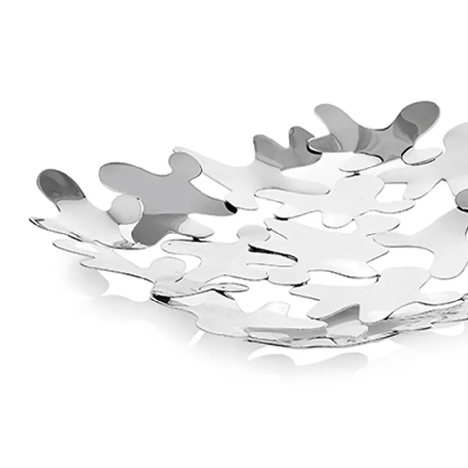 Fyrkantig mittpunkt Samtida design dekorerad silvermetall - Cordoba Viadurini