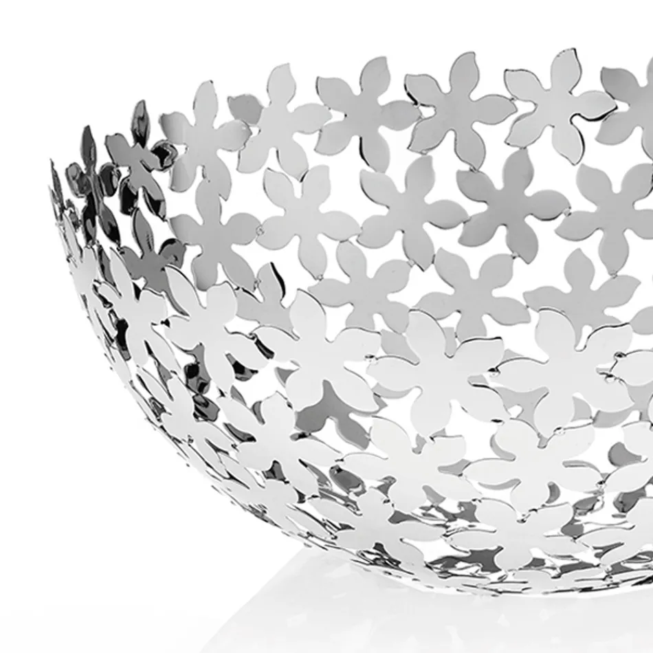 Silver Metal Semisphere Centerpiece Lyxiga blomsterdekorationer - Terraceo Viadurini