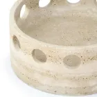 Satin marmor mittstycke/ficka bricka tillverkad i Italien - Hinata Viadurini