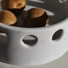 Satin marmor mittstycke/ficka bricka tillverkad i Italien - Hinata Viadurini