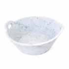 Korg i vit Carrara-marmor av italiensk lyxig design - Tinozzo Viadurini