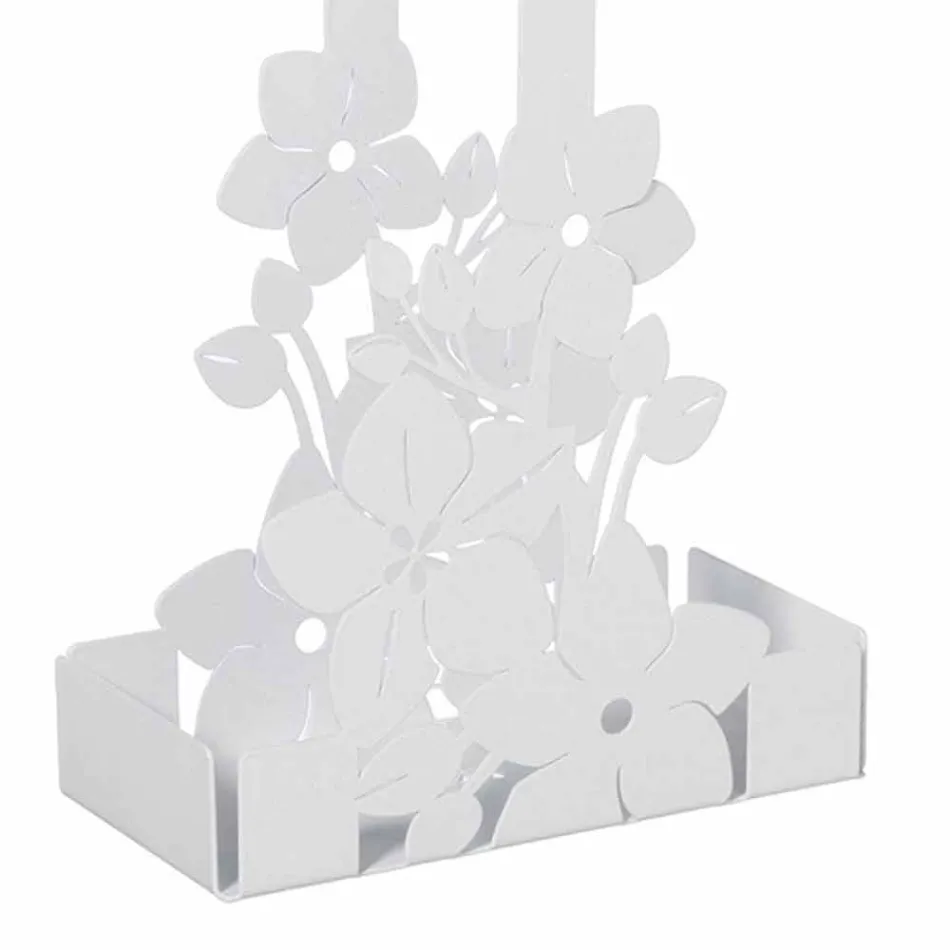 Blommig järnkopphållare i modern design gjord i Italien - Marken Viadurini