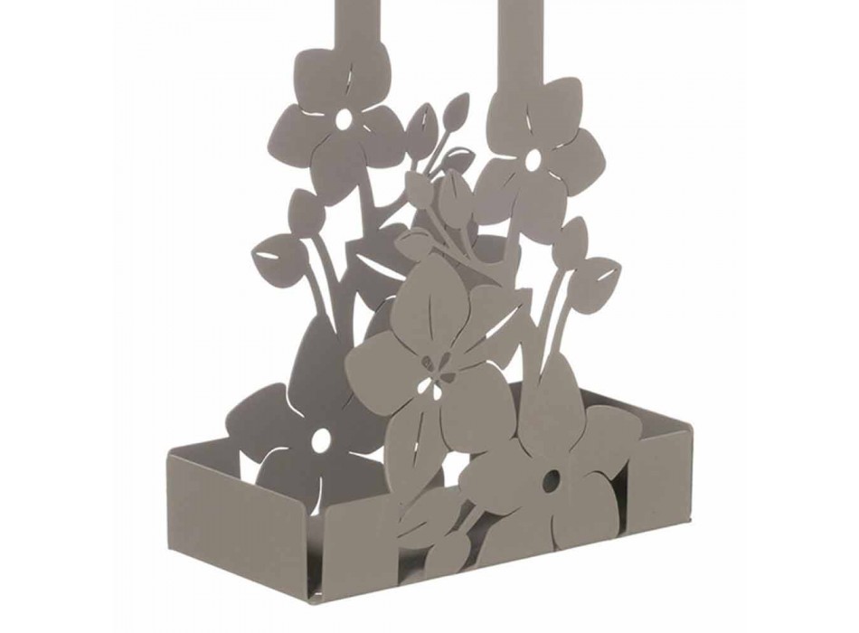 Blommig järnkopphållare i modern design gjord i Italien - Marken Viadurini