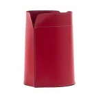 Avfallspapperskorgen gjord i Italien i regenererat canisterläder Viadurini