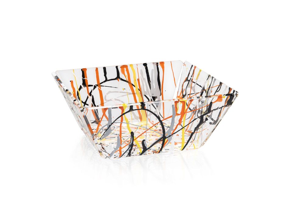 Basket Plexiglas Multicolor Design Made in Italy - Multibread Viadurini