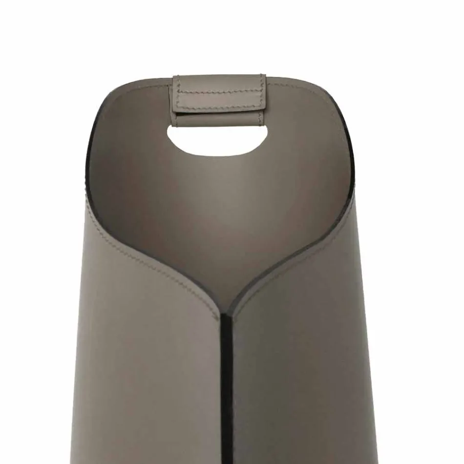 Inomhuspelletshållare korg läder 15 kg Sapel konstruktion Viadurini