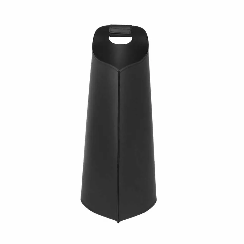 Inomhuspelletshållare korg läder 15 kg Sapel konstruktion Viadurini