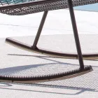 Utomhus gungschäslong i galvaniserad metall Tillverkad i Italien - Vikas Viadurini