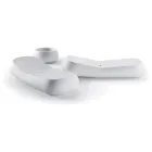 Design utomhus schäslong i vit polyeten Tillverkad i Italien - Ervin Viadurini