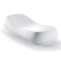 Design Chaise Longue i vit polyeten Tillverkad i Italien - Ervin