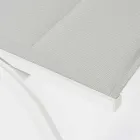 Utanför schäslong i textilin och aluminium med hjul, 4 delar - Babilonia Viadurini