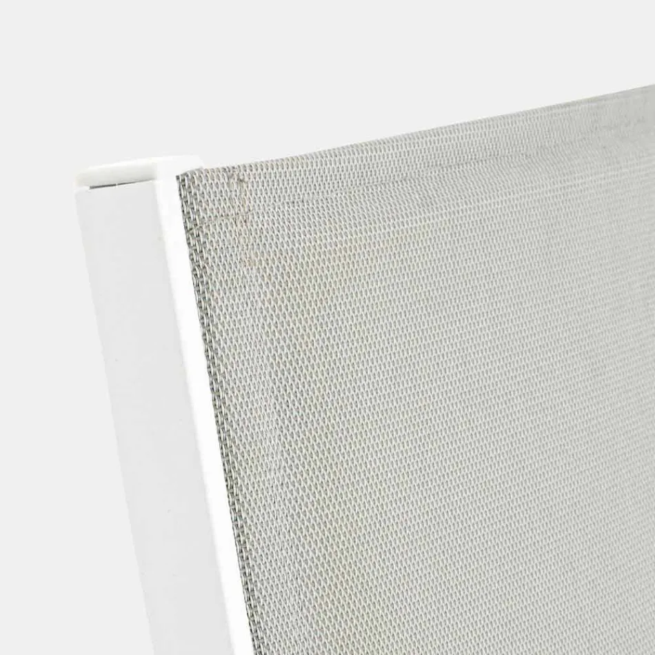 Trädgårdsschäslong med hjul och lutande ryggstöd, 4 delar - Babilonia Viadurini