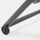 Trädgårdsschäslong med hjul och lutande ryggstöd, 4 delar - Babilonia Viadurini