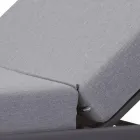 Trädgårdsschäslong i aluminium med tygöverdrag - Eufemia Viadurini