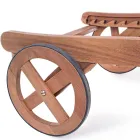 Trädgårdsschäslong med designhjul för utomhusbruk - Roxen Viadurini