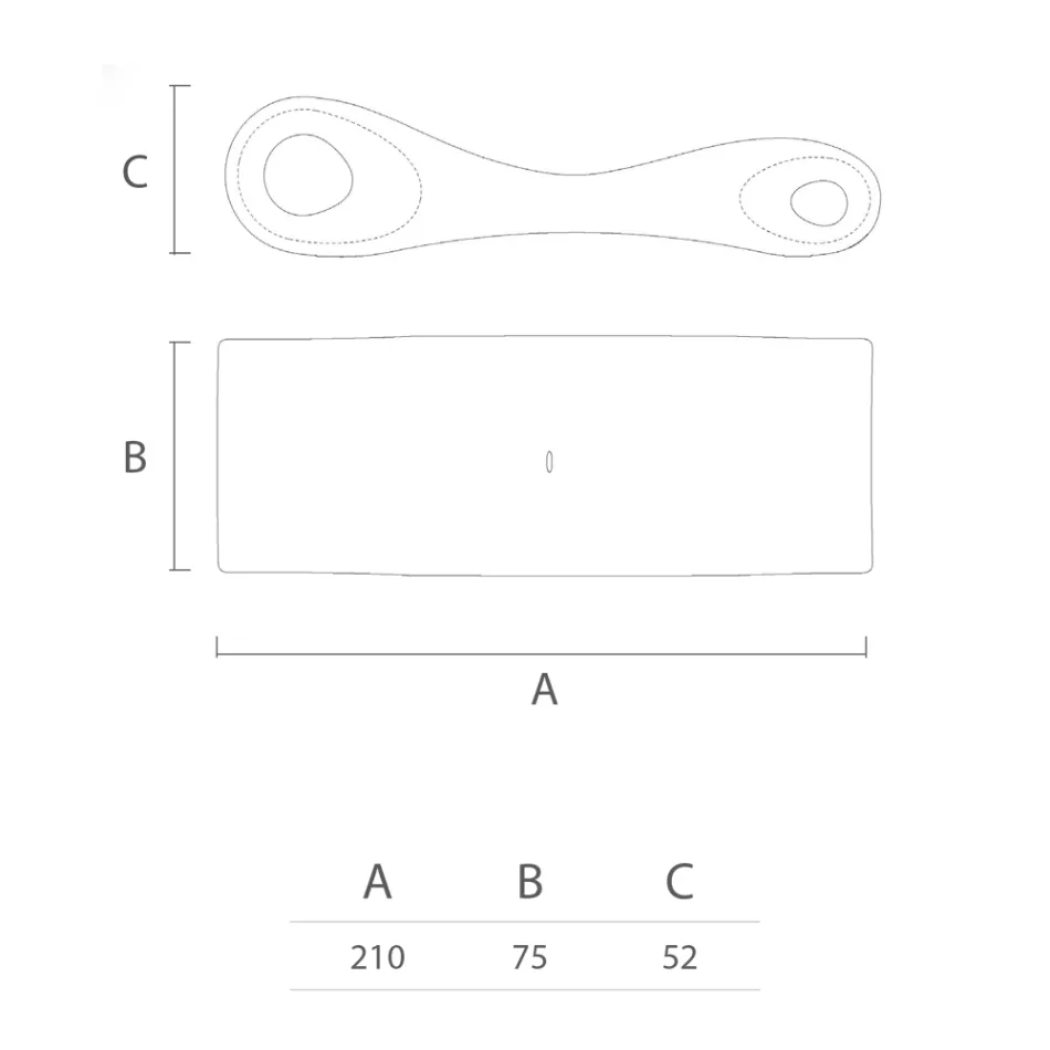 Trädgårdsschäslong i färgad polyeten Tillverkad i Italien - Flores Viadurini
