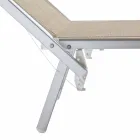 Modern trädgårdschaiselong med parasoll och lutande ryggstöd - Arnold Viadurini