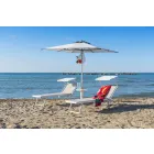 Modern trädgårdschaiselong med parasoll och lutande ryggstöd - Arnold Viadurini