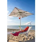 Modern trädgårdschaiselong med parasoll och lutande ryggstöd - Arnold Viadurini