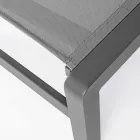 Liggande trädgårdsschäslong i aluminium, Homemotion, 4 delar - Lester Viadurini