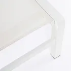 Liggande trädgårdsschäslong i aluminium, Homemotion, 4 delar - Lester Viadurini