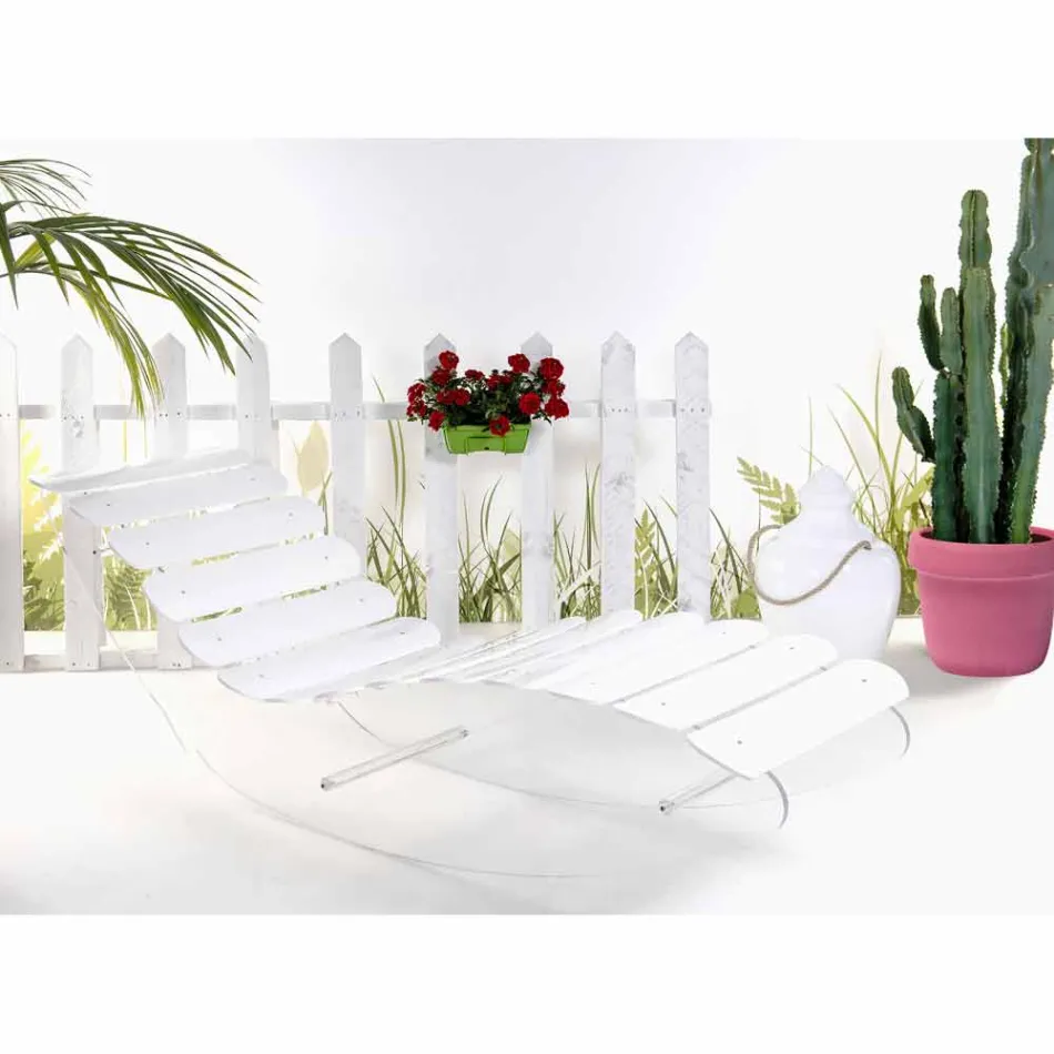 Chaise longue konstruktion plexiglas Josue gjort i Italien Viadurini