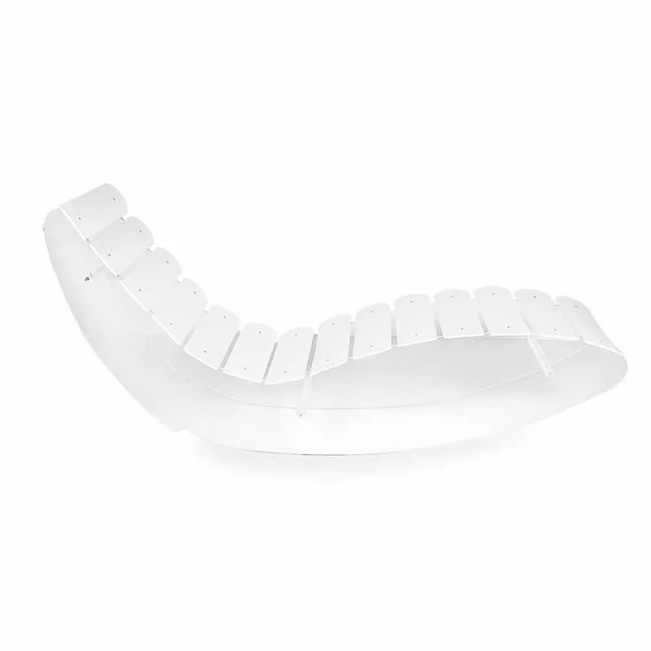 Chaise longue konstruktion plexiglas Josue gjort i Italien Viadurini