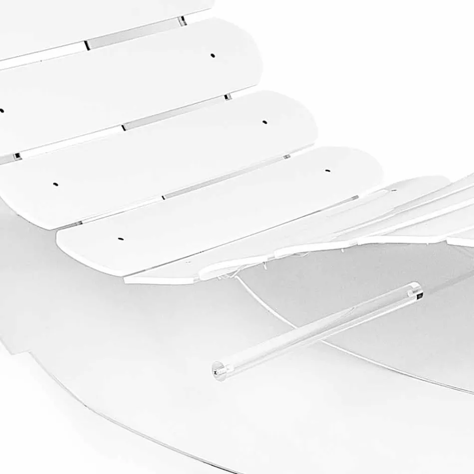 Chaise longue konstruktion plexiglas Josue gjort i Italien Viadurini