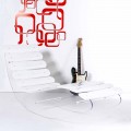Chaise longue konstruktion plexiglas Josue gjort i Italien