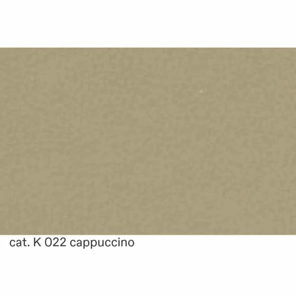 Läder schäslong med förkromad stålkonstruktion tillverkad i Italien - Beirut Viadurini