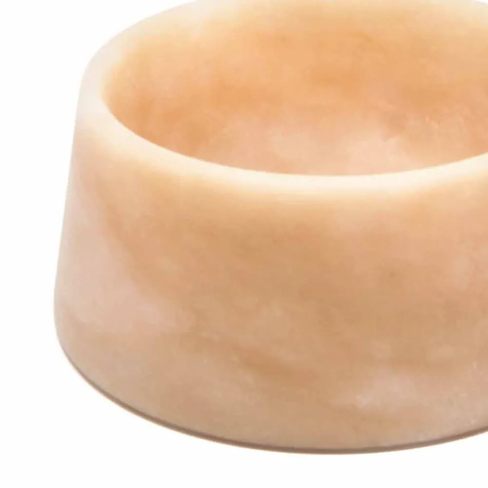 Modern hund- och kattbunke i rosa Portugal eller grönt Guatemala marmor - Catt Viadurini