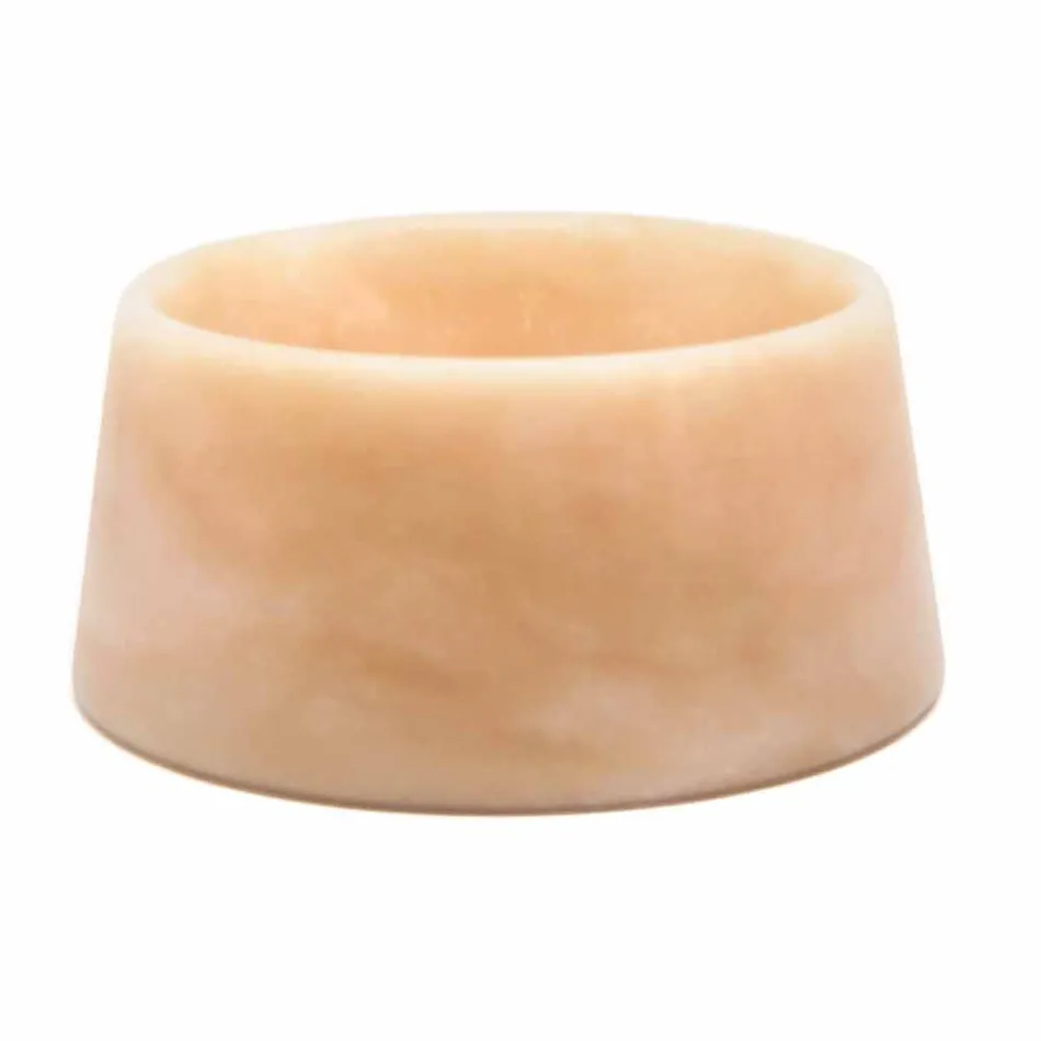 Modern hund- och kattbunke i rosa Portugal eller grönt Guatemala marmor - Catt Viadurini