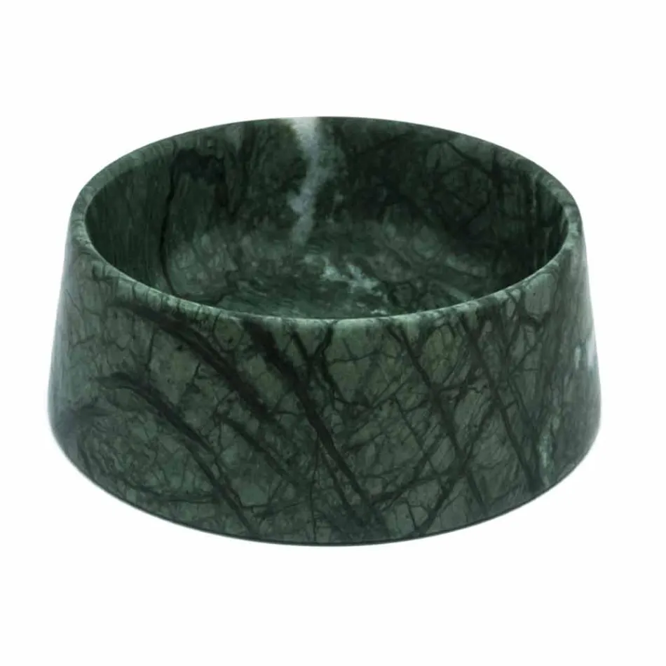 Modern hund- och kattbunke i rosa Portugal eller grönt Guatemala marmor - Catt Viadurini