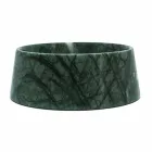 Modern hund- och kattbunke i rosa Portugal eller grönt Guatemala marmor - Catt Viadurini