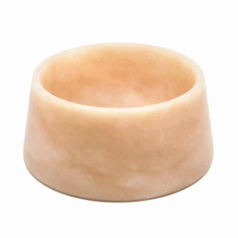 Modern hund- och kattbunke i rosa Portugal eller grönt Guatemala marmor - Catt Viadurini