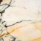 Stor rund skål i Portoro eller Paonazzo Marble tillverkad i Italien - Glazer Viadurini