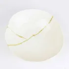 Skålar i vitt porslin och guldblad italiensk lyxig design - Cicatroro Viadurini