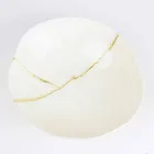 Skålar i vitt porslin och guldblad italiensk lyxig design - Cicatroro Viadurini