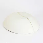 Skålar i vitt porslin och guldblad italiensk lyxig design - Cicatroro Viadurini